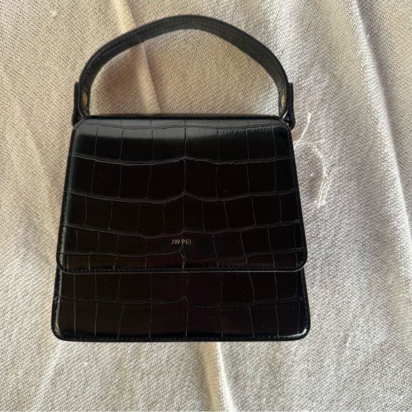 New JW PEI The Fae Top Handle Bag - Black Croc - Picture 6 of 8
